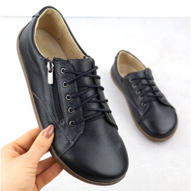 Chaussures en cuir pour femmes Barefoot Black Helios 436 le noir 1 Chaussures en cuir pour femmes Barefoot Black Helios 436 le noir 1