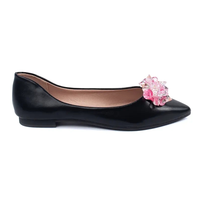 Ballerines femme noires avec cristaux le noir 1
