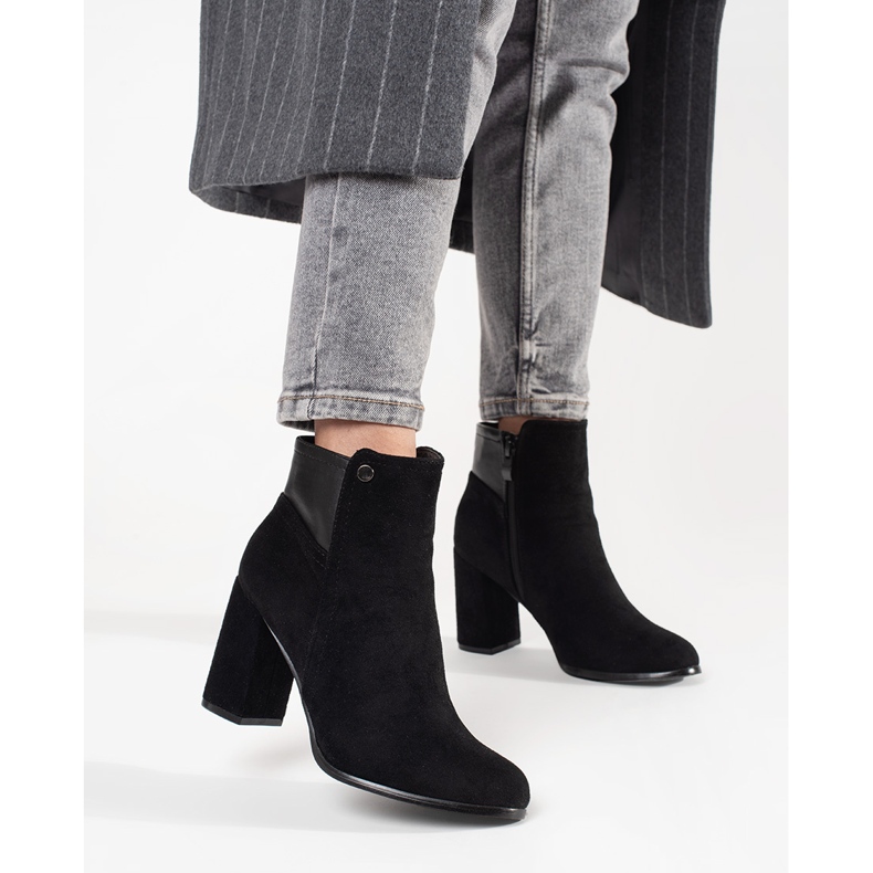 Goodin Bottines en daim noires 2