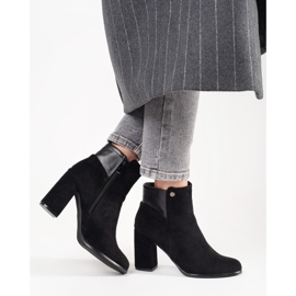 Goodin Bottines en daim noires 1