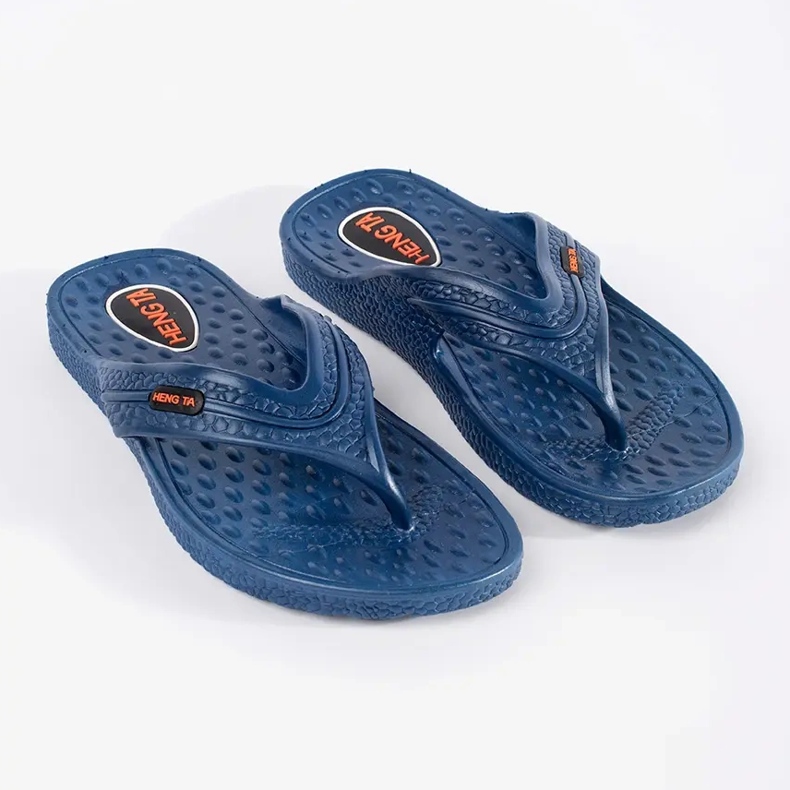 Blue Men's Flip -flops bleu 1
