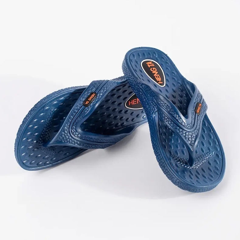 Blue Men's Flip -flops bleu 2