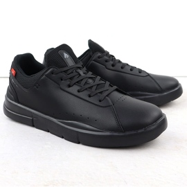 Chaussures de sport en cuir masculin noir McArthur MC19 le noir 1