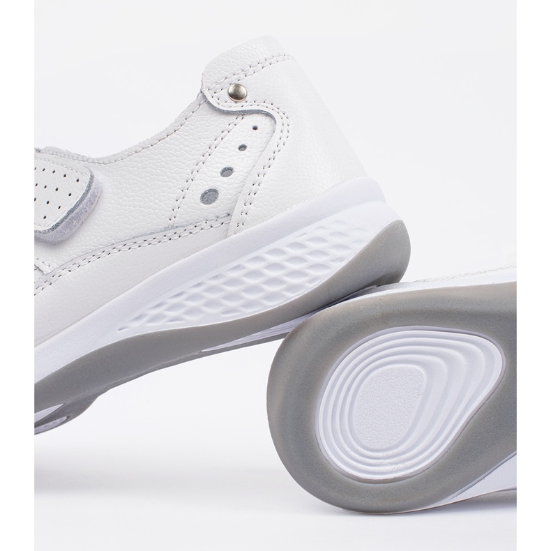 Goodin Sandales en cuir blanc tombé 2