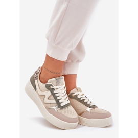 Chaussures de sport pour femmes sur la plateforme Leopard Leopard vert 1
