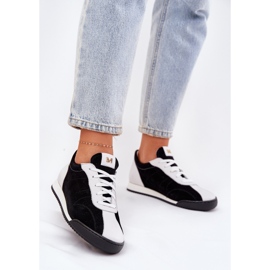 Laura Messi 2935 Chaussures de sport en cuir féminin le noir 2 Laura Messi 2935 Chaussures de sport en cuir féminin le noir 2