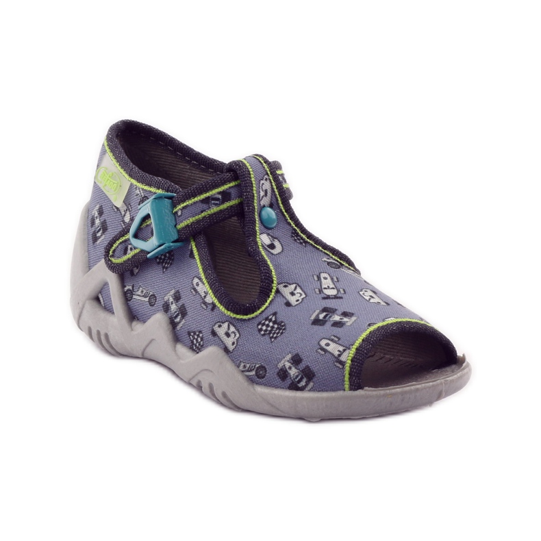 Chaussons Befado 217p092 chasseurs vert gris noir blanc 1