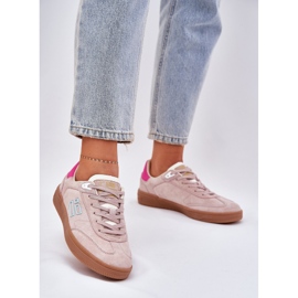 Chaussures de sport en daim pour femmes D.Franklin DFSH387005 Pink Diry rose 2 Chaussures de sport en daim pour femmes D.Franklin DFSH387005 Pink Diry rose 2