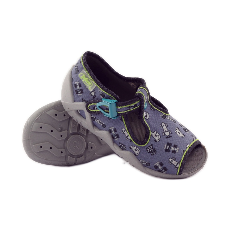 Chaussons Befado 217p092 chasseurs vert gris le noir blanche 3 Chaussons Befado 217p092 chasseurs vert gris le noir blanche 3