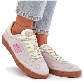 Chaussures de sport en daim pour femmes D.Franklin DFSH387005 blanc troupeau blanche 10