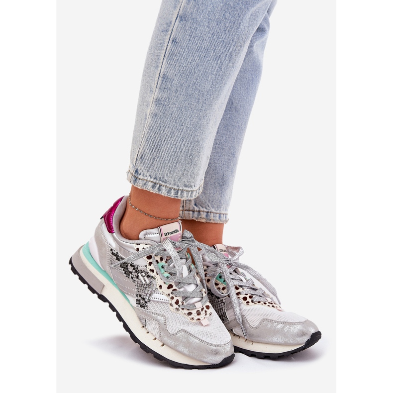 Sneakers Chaussures de sport pour femmes D.Franklin DFSH378006 Silver argent 1