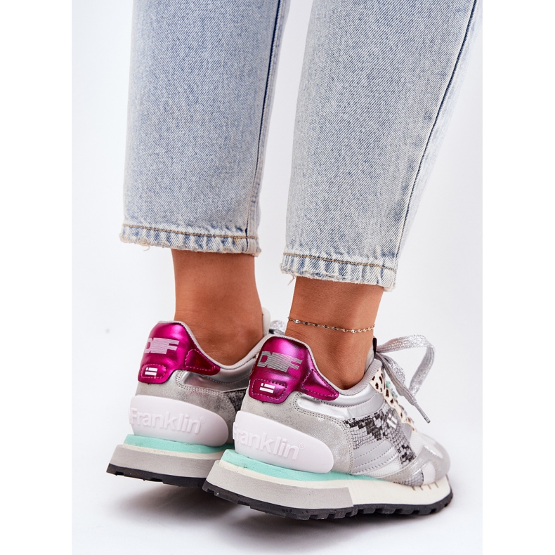 Sneakers Chaussures de sport pour femmes D.Franklin DFSH378006 Silver argent 2