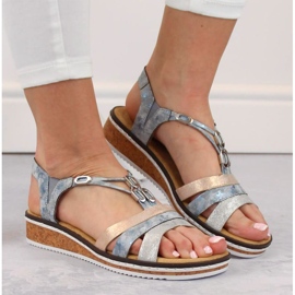 Sandales confortables Rieker W RKR664 multicolore 11