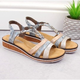 Sandales confortables Rieker W RKR664 multicolore 12