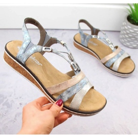 Sandales confortables Rieker W RKR664 multicolore 13