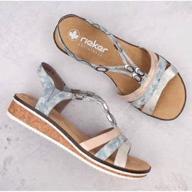 Sandales confortables Rieker W RKR664 multicolore 15