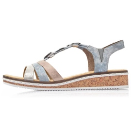 Sandales confortables Rieker W RKR664 multicolore 21