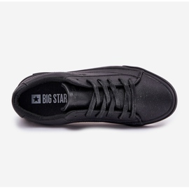 Sneakers en cuir bas classique masculin Big Star NN174252 Black noir 1