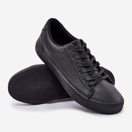 Sneakers en cuir bas classique masculin Big Star NN174252 Black le noir 2