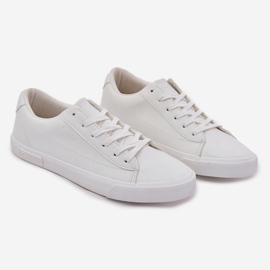 Sneakers en cuir bas classique masculin Big Star NN174250 White blanc 1