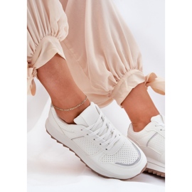 Chaussures de sport à plateforme pour femmes Blanc 2