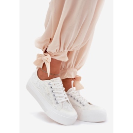 Big Star RR274747 baskets en dentelle pour femmes blanc 1