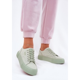 Material Femme's Mate Sneakers Big Star RR274408 Green vert 2