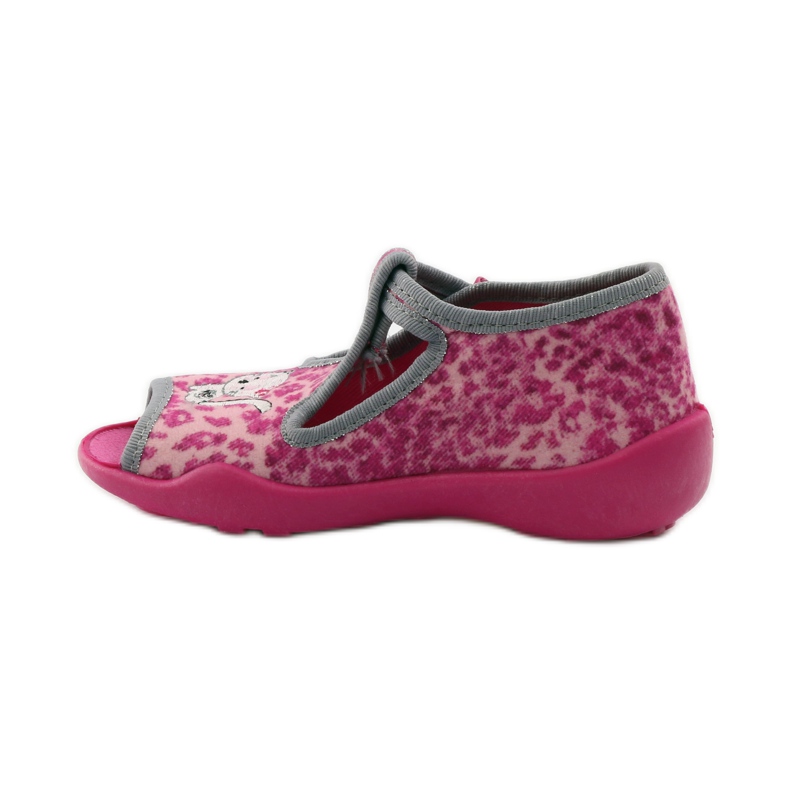 Chaussons Panthère Befado 213P100 rose minou 2