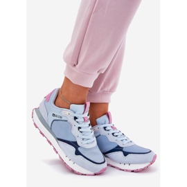 Chaussures de sports légers en daim féminin Big Star RR274236 Hi-Polish Blue bleu 1