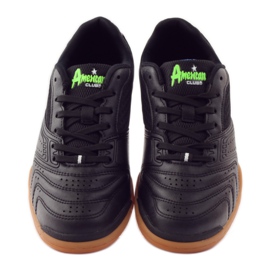 American Club Chaussures de sport en salle ADI pour hommes American 160709 le noir bleu vert 4