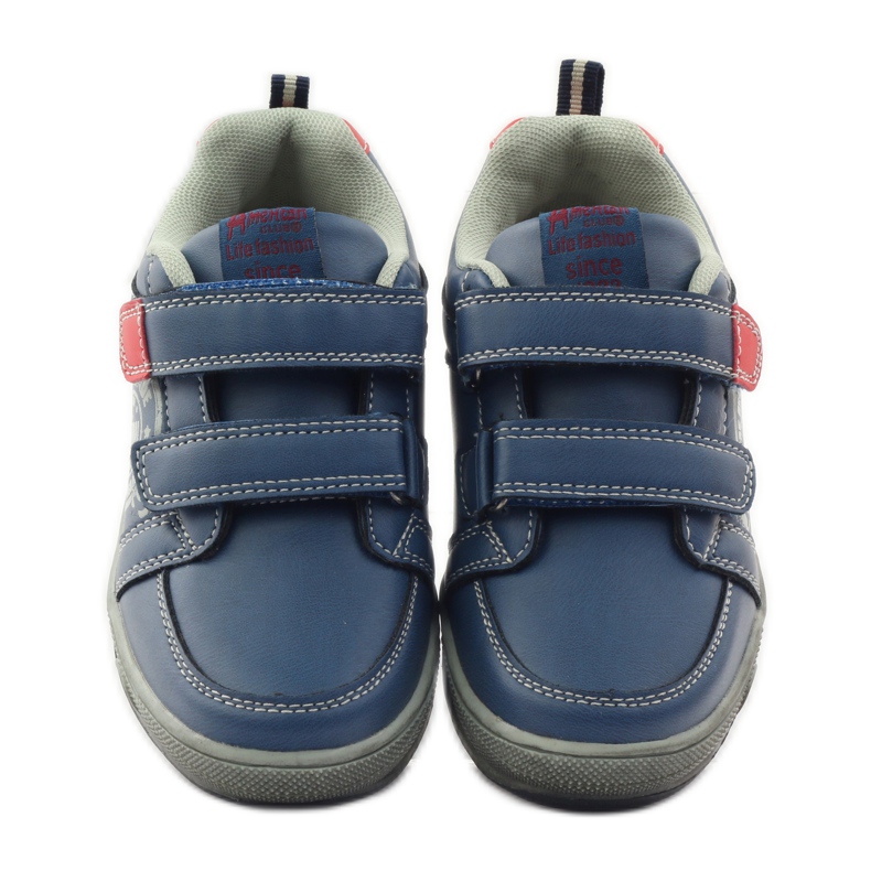 American Club Baskets de sport américaines à scratch CA51 rouge multicolore gris 4