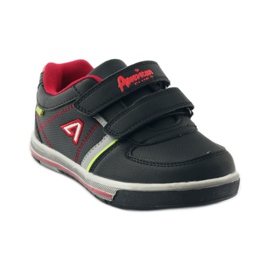 American Club Chaussures de sport ADI avec velcro américain CA51 rouge vert gris noir 1