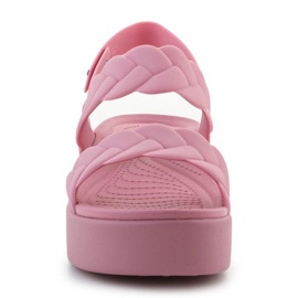 Crocs Brooklyn Woven Low coin 209977-6xx Sandales rose 2