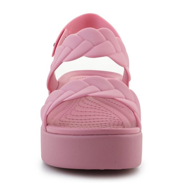 Crocs Brooklyn Woven Low coin 209977-6xx Sandales rose 2