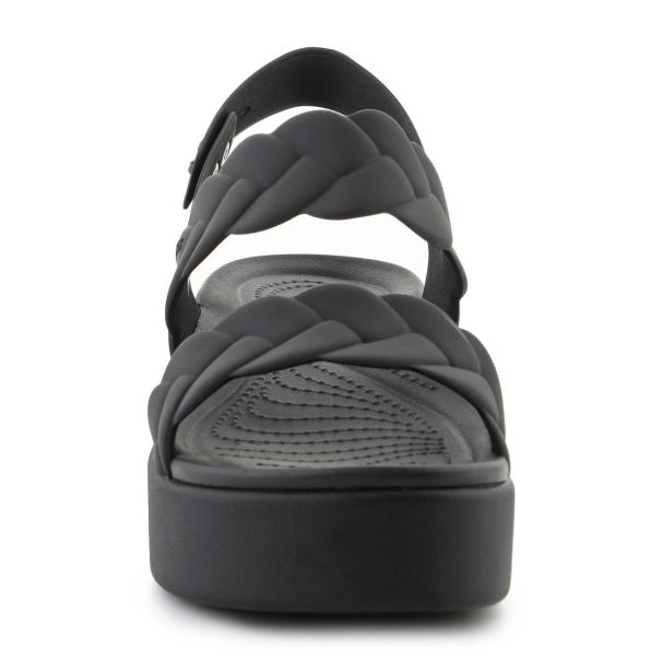 Crocs Sandals Brooklyn tissé bas bas 209977-060 noir 2