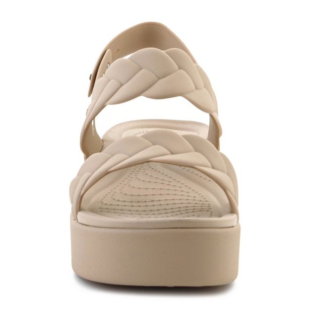 Crocs Sandals Brooklyn Woven Low coin 209977-212 beige 2 Crocs Sandals Brooklyn Woven Low coin 209977-212 beige 2