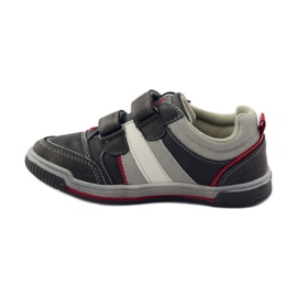 American Club Chaussures de sport pour enfants ADI avec velcro américain 152625 gris rouge 2