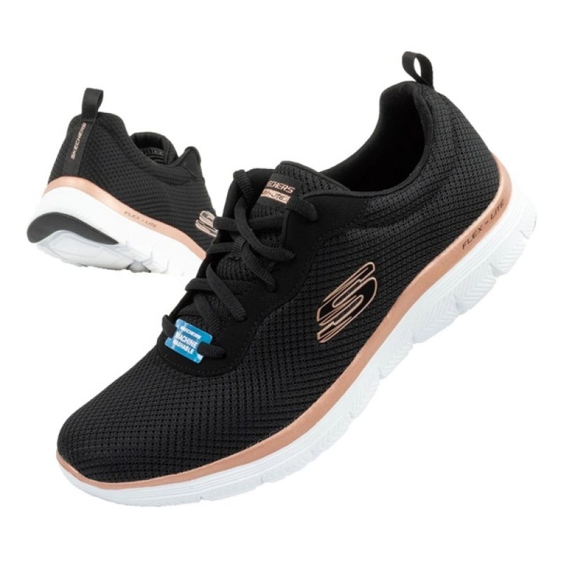 Skechers Flex Appeal 4.0 Brillant Voir les chaussures 149303/BKRG noir 1