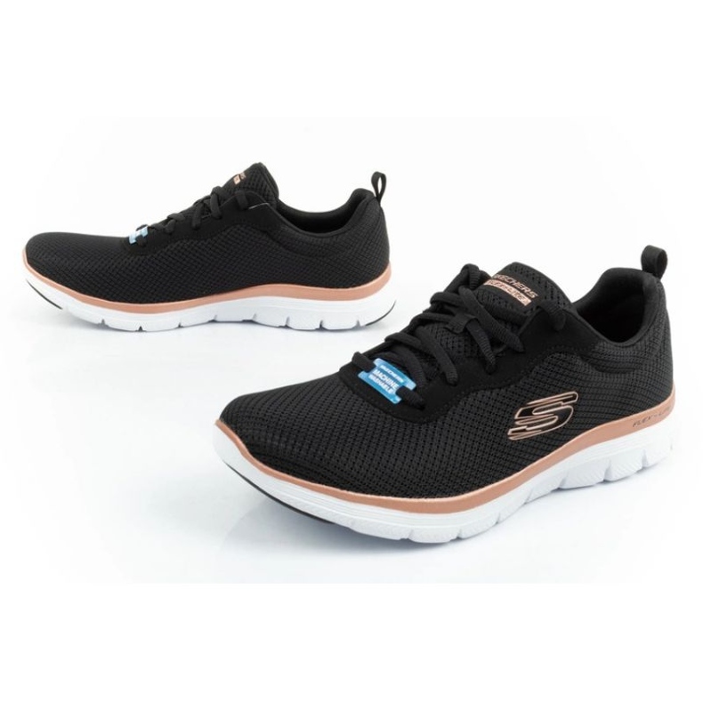 Skechers Flex Appeal 4.0 Brillant Voir les chaussures 149303/BKRG noir 8