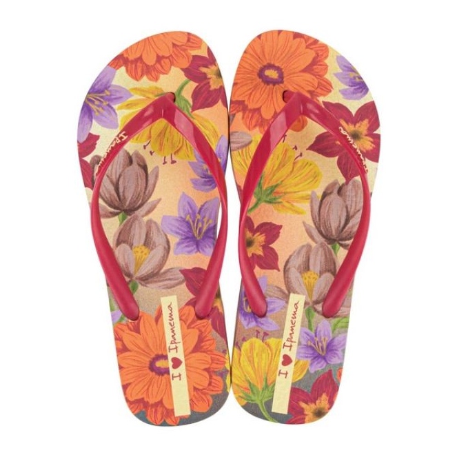 Ipanema flip -flops Verao Tropical FEM 27197 BB263 rouge 1