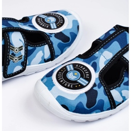 SHELOVET Baskets bleues camo avec velcro 3F 2 SHELOVET Baskets bleues camo avec velcro 3F 2