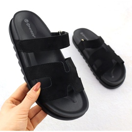 Slippers pour femmes Black Potocki Gn17303 noir 1