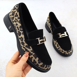 Chaussures léopard en cuir Lordy Lords Black Vinceza 66791 le noir 1