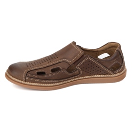 Olivier Chaussures respirantes des hommes brisés 203l marron brun 1