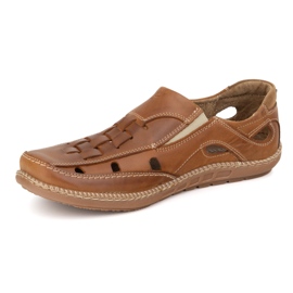 Olivier Chaussures masculines aériennes 204L Brown Camel brun 1