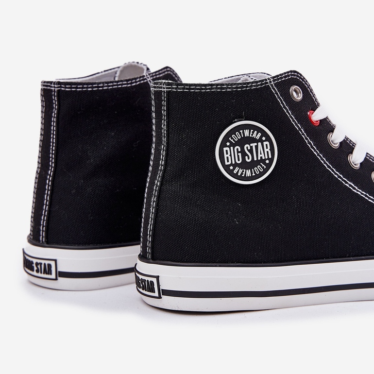 Material Men's Sneakers Big Star NN174304 Système noir Hi-Poly System le noir 2