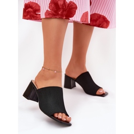 Talons hauts des femmes de la piste noire le noir 2