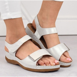 Sandales confortables eVento W EVE223F, argent 3