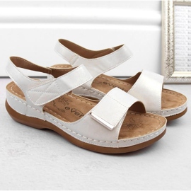 Sandales confortables eVento W EVE223F, argent 5