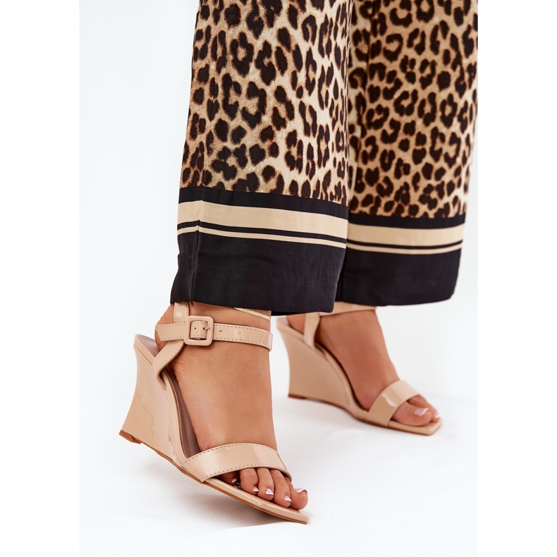 Sandales pour femmes peintes pour coins nus beige 2 Sandales pour femmes peintes pour coins nus beige 2